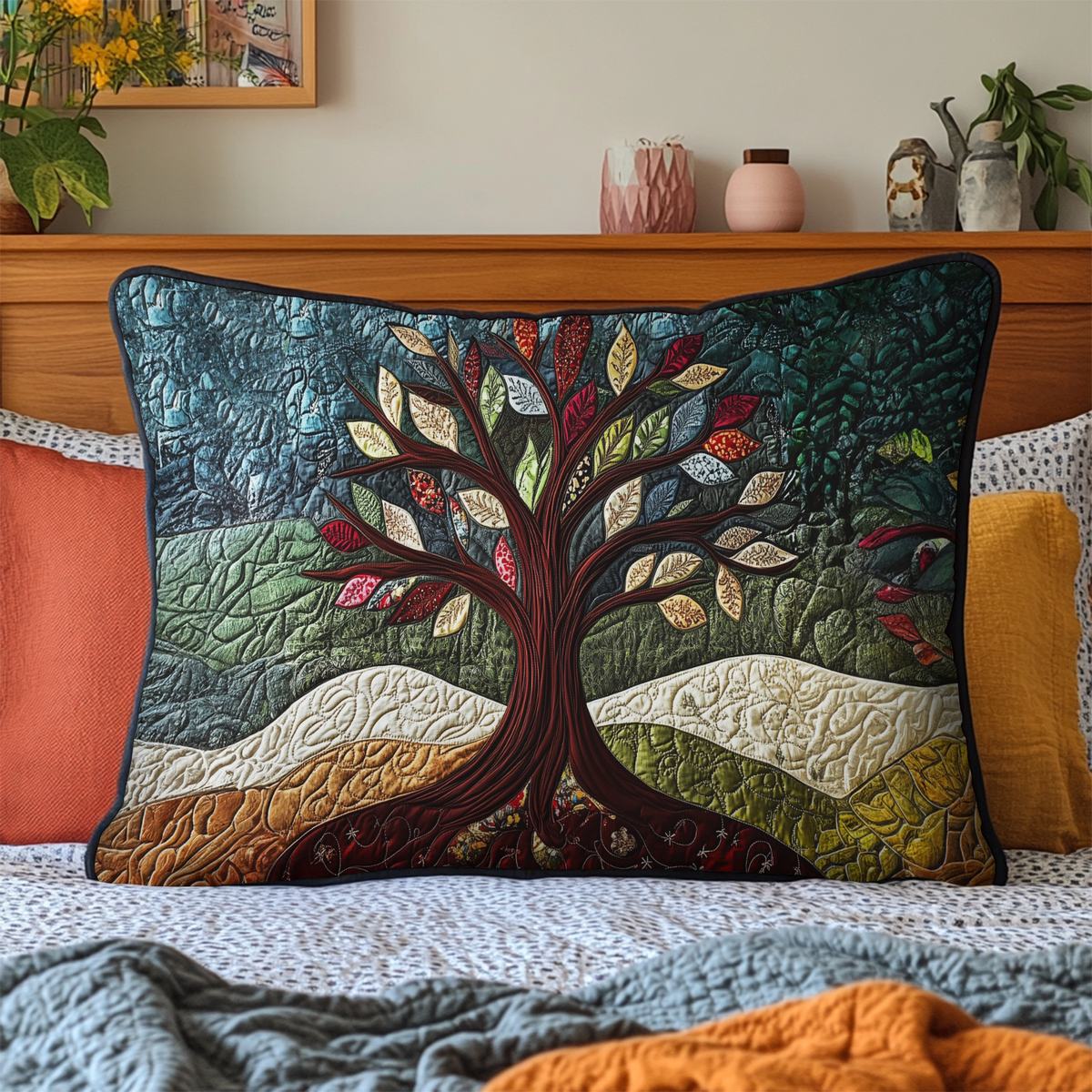 Funda de Almohada Acolchada Nature Embrace
