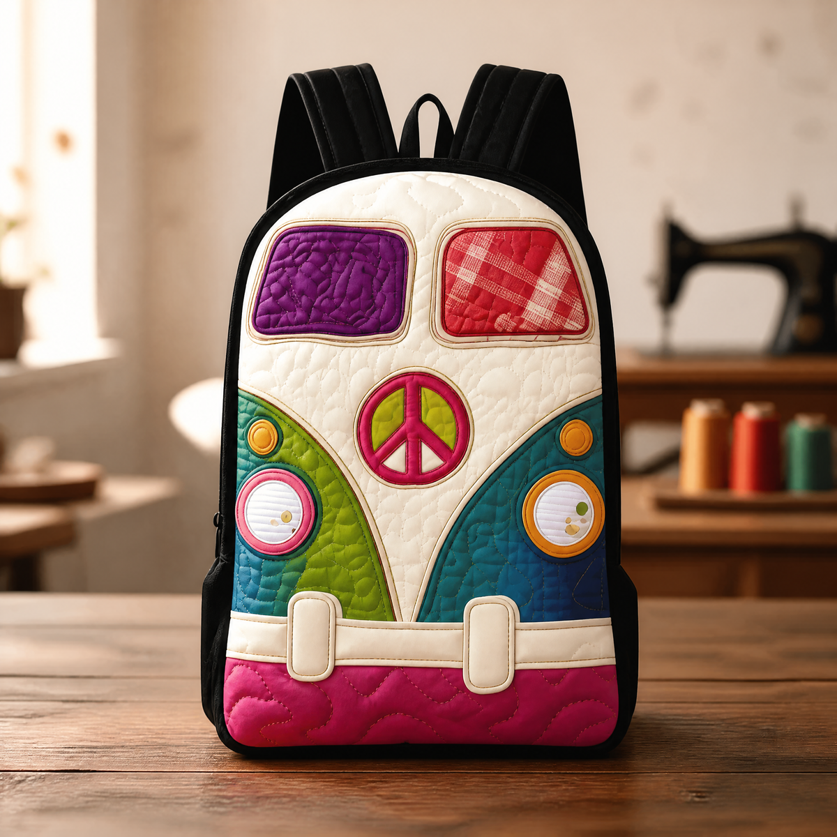Mochila acolchada — Correas de hombro negras