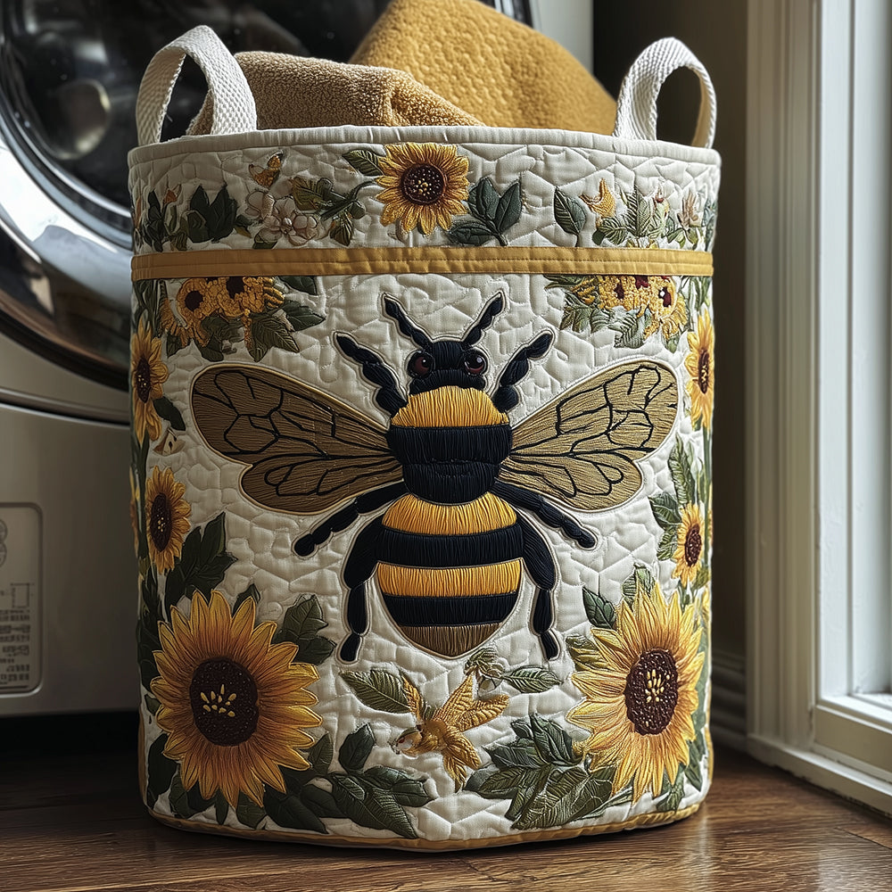 Canasto de ropa acolchado — Abeja Radiante