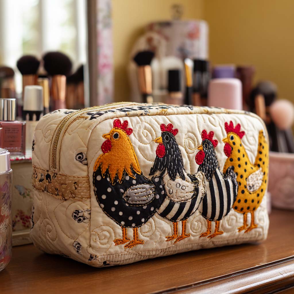 Neceser acolchado — Gallinas Acogedoras