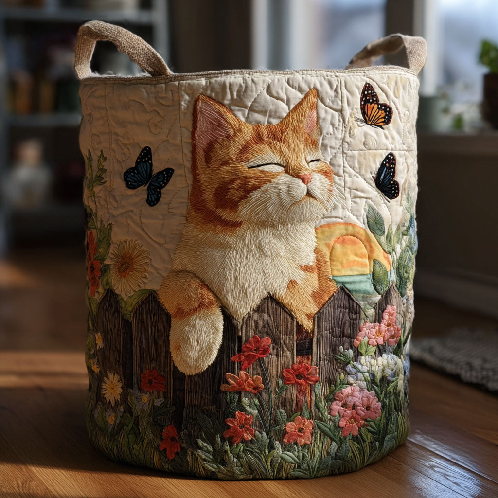 Canasto de ropa acolchado — Refugio de Gatos