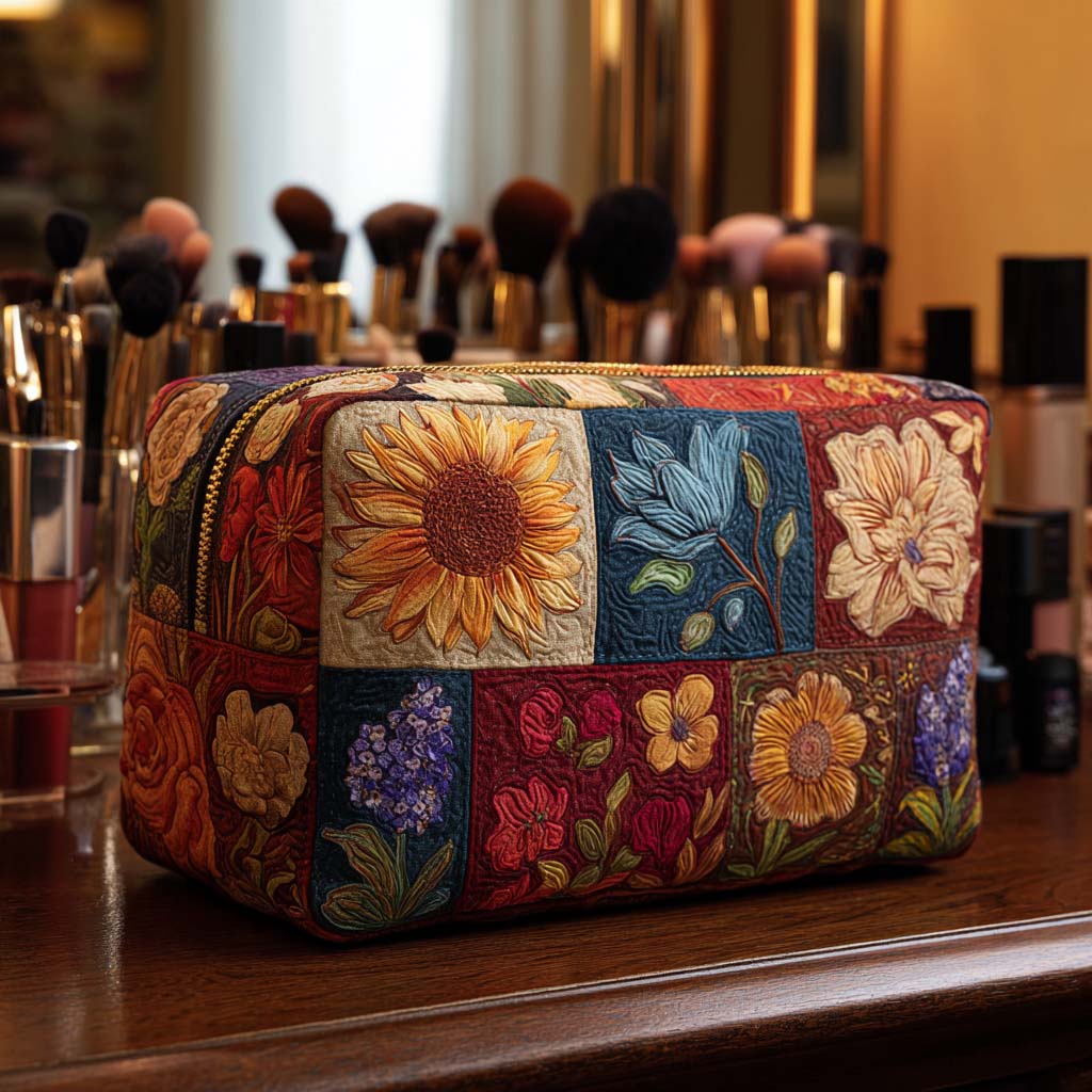 Neceser acolchado — Parche Floral
