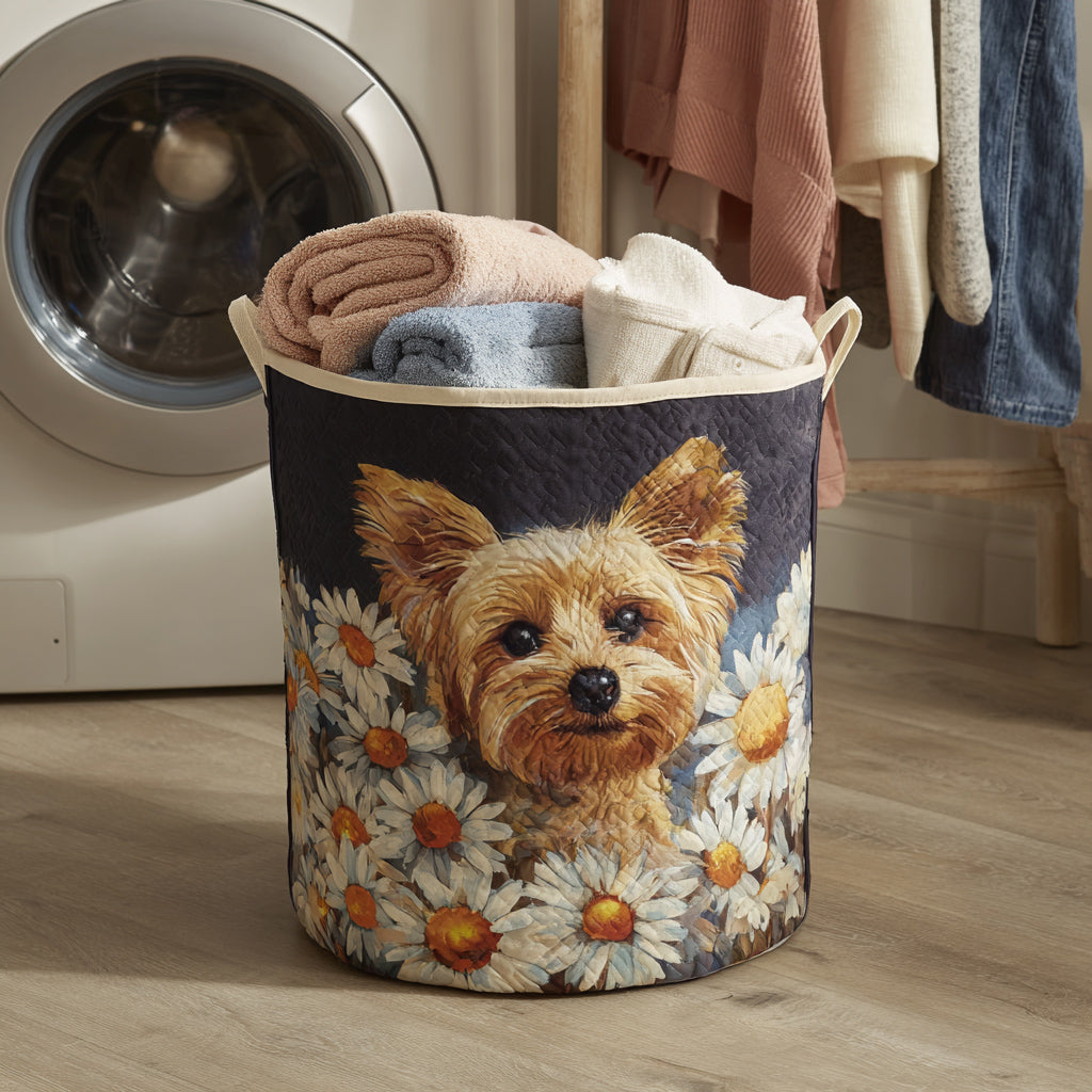 Canasto de ropa acolchado — Yorkshire Floral