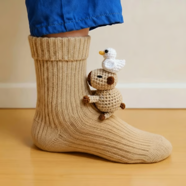Medias de perrito con patito