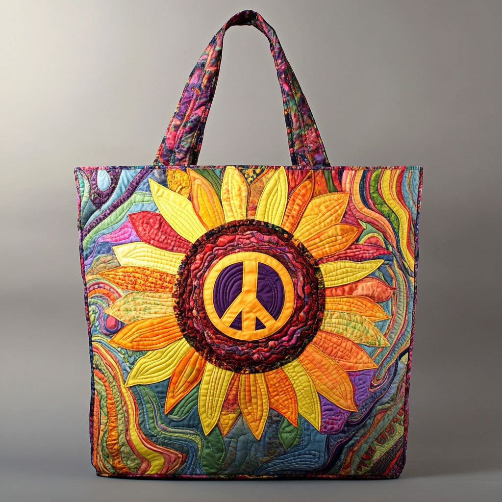 Bolso tote acolchado — Girasol Estilo Bohemio