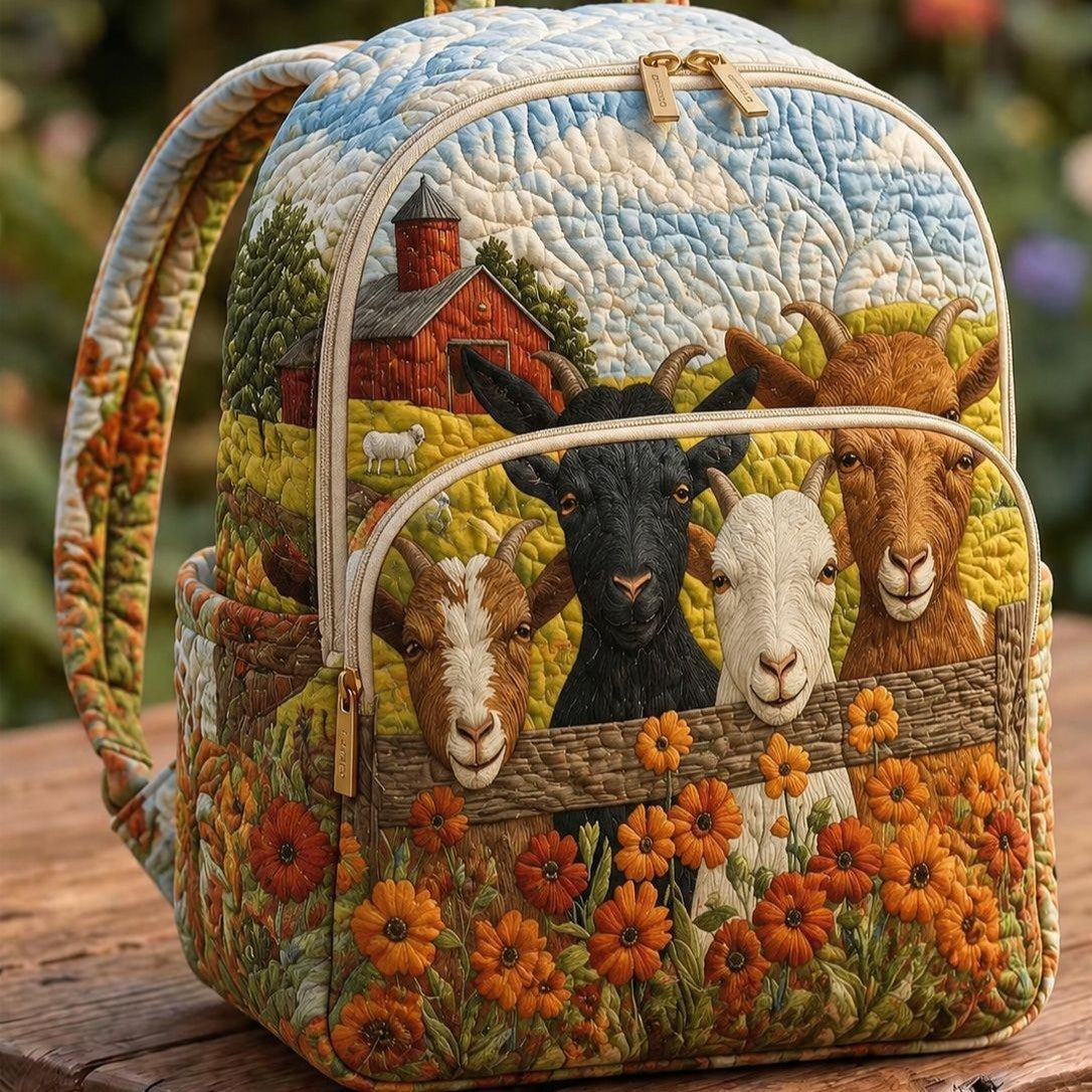 Mochila acolchada — Cabras en el Campo