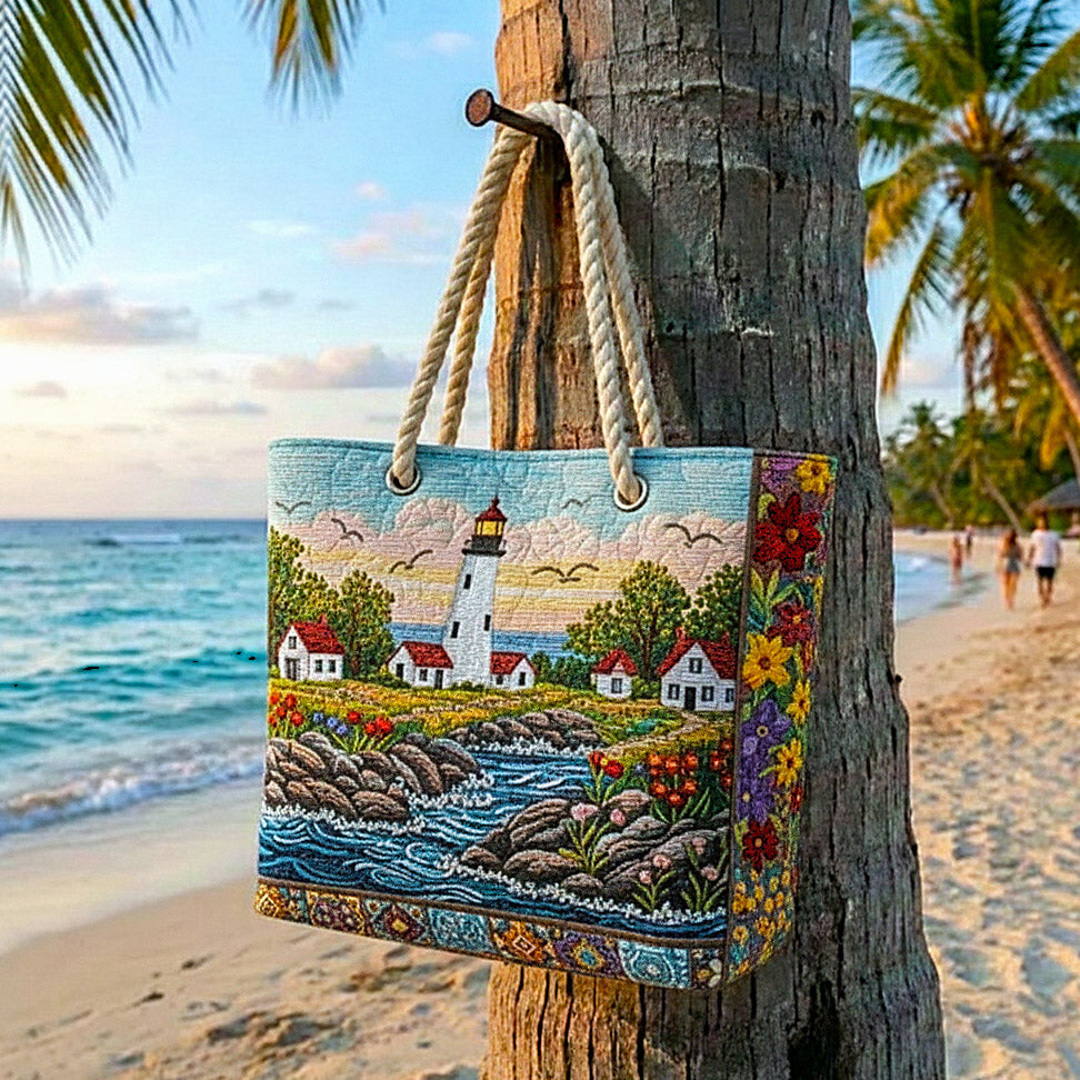 Bolso de playa artesanal — Resplandor del Faro
