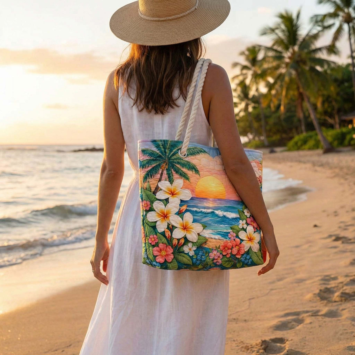 Bolso de playa artesanal — Brisa Tropical II