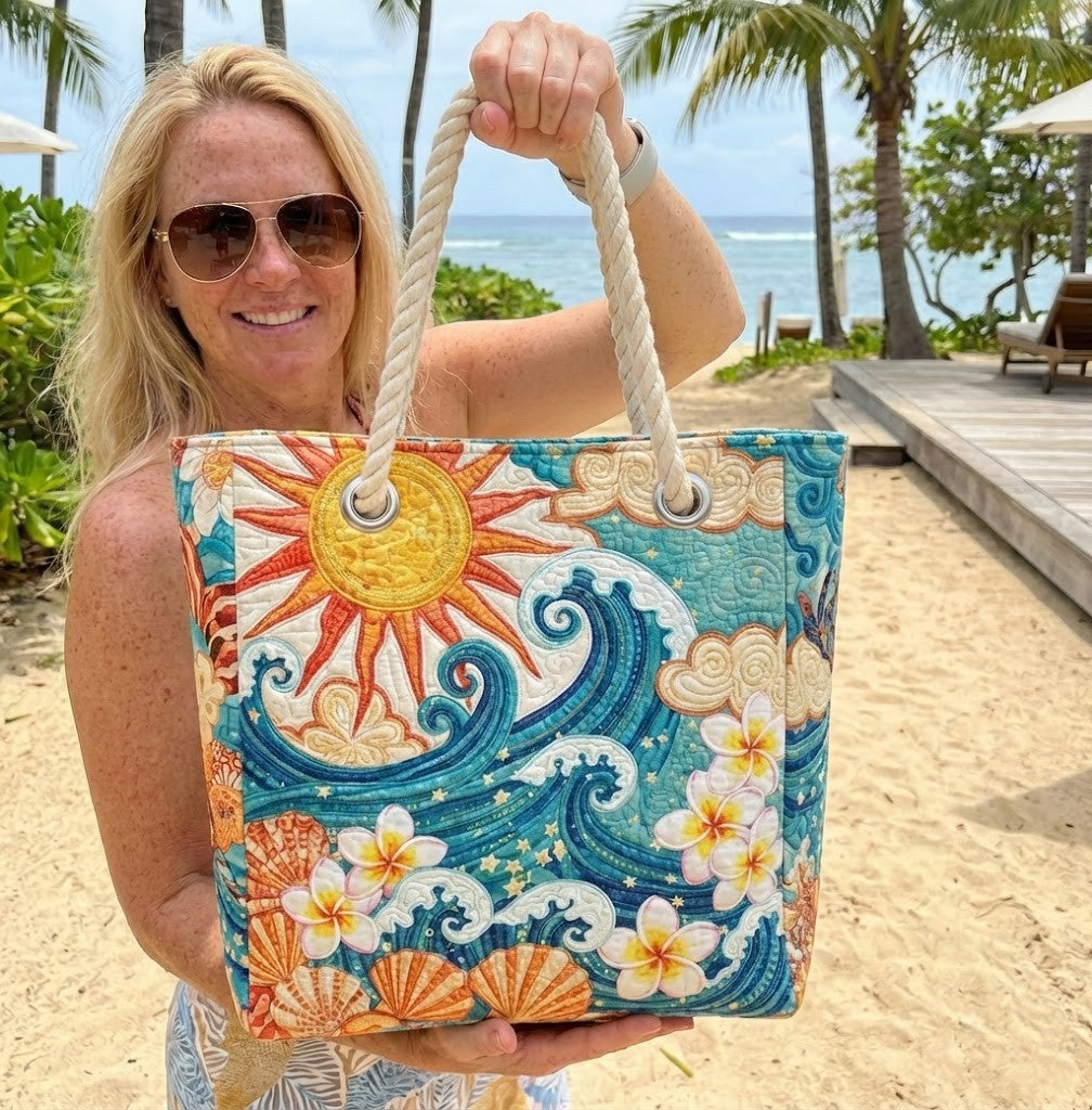 Bolso de playa artesanal — Halo Cálido