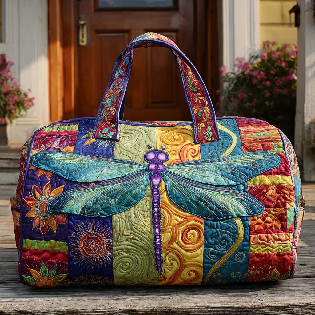 Bolso duffle acolchado — Libélula sobre Retazos