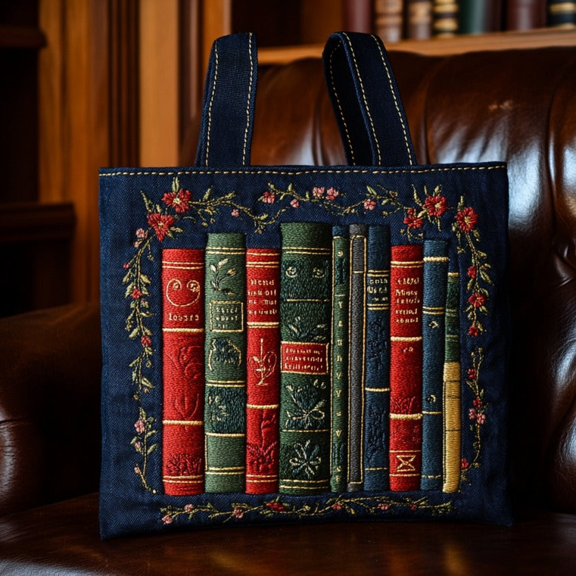 Bolso tote acolchado — Libros Antiguos