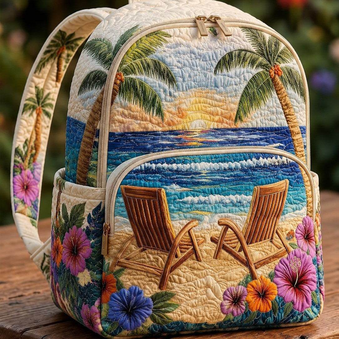 Mochila acolchada — Atardecer en la Playa