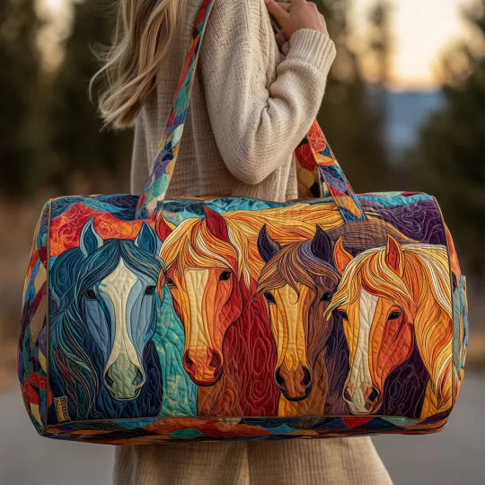 Bolso duffle acolchado — Caballos al Galope