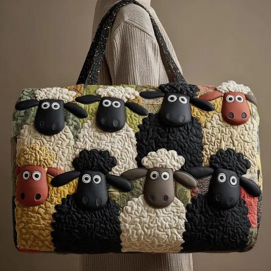 Bolso duffle acolchado — Ovejitas Blancas