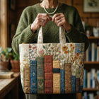 Cartera acolchada Colección Libros y Flores