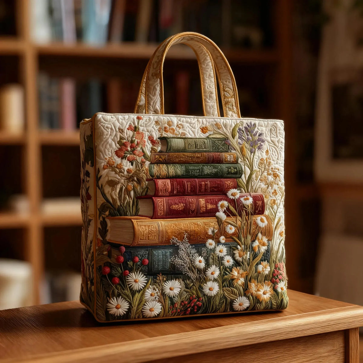 Cartera acolchada — Motivo Floral