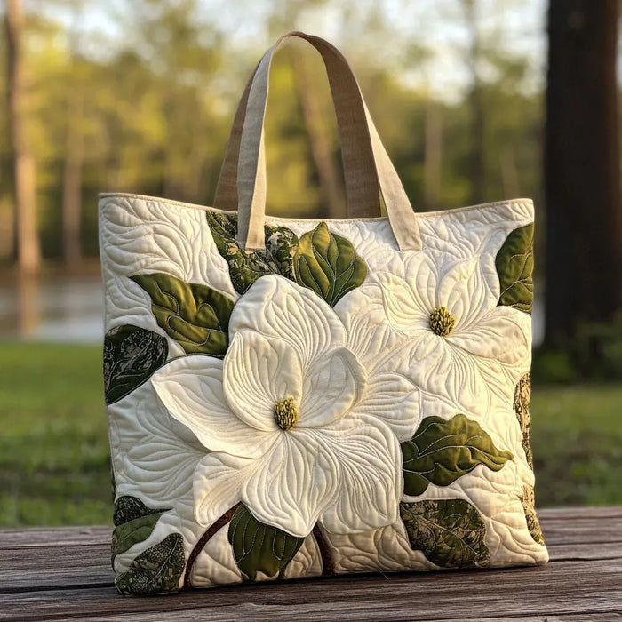 Cartera acolchada — Lirios Blancos Elegantes
