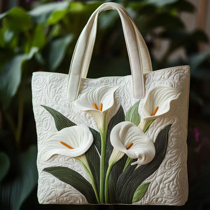 Cartera acolchada — Lirios Blancos