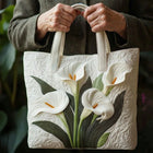Cartera acolchada — Lirios Blancos