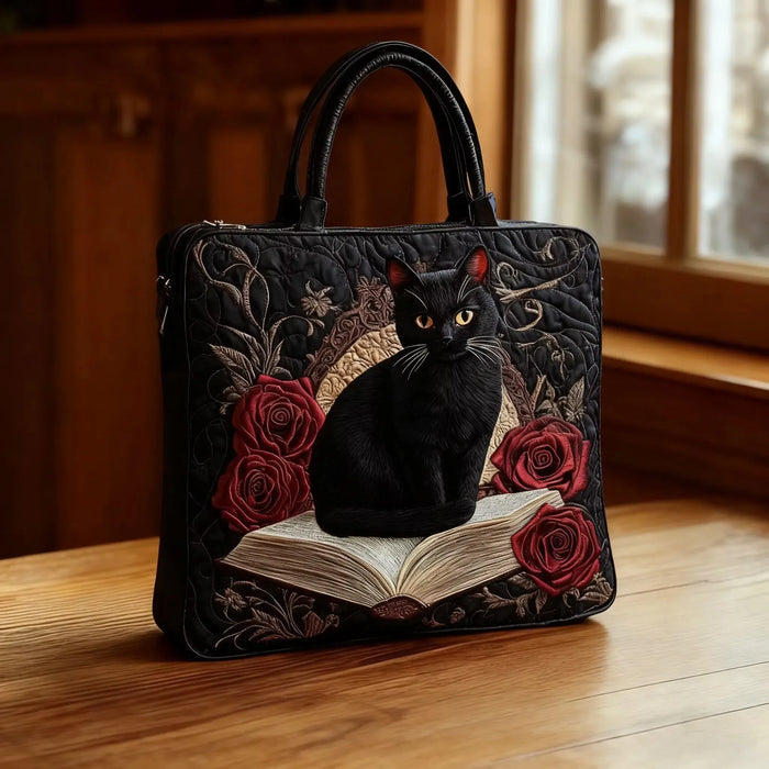 Cartera acolchada — Gato Negro sobre Libros
