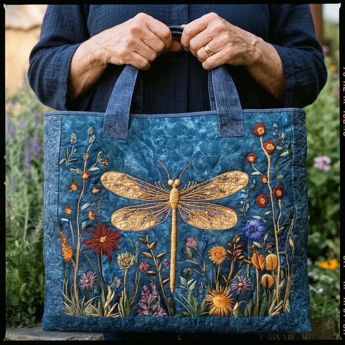 Cartera acolchada — Libélula Dorada