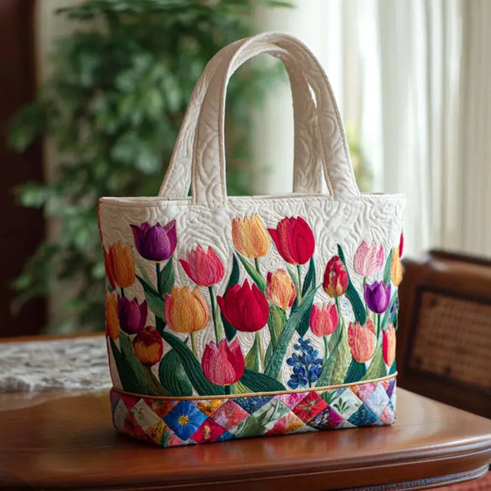 Cartera acolchada — Jardín de Tulipanes