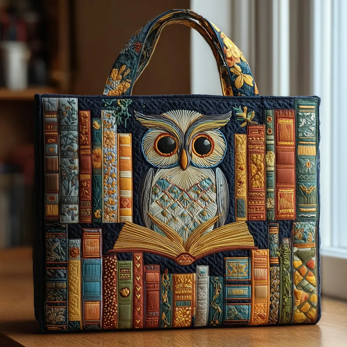 Cartera — Búho y Libros Antiguos