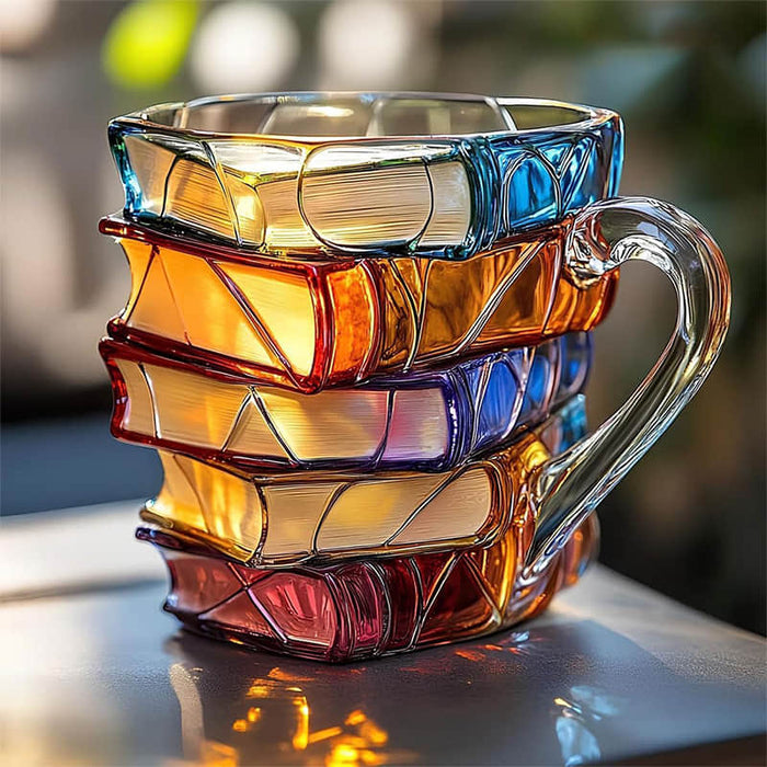 Taza Única 3D Felicidad para Aficionados a la Lectura