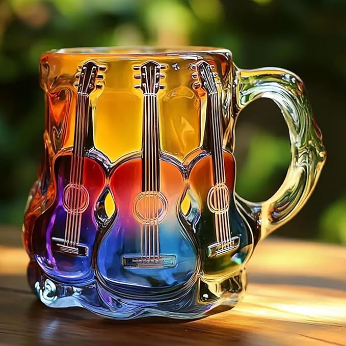Taza con Arte 3D de Guitarra