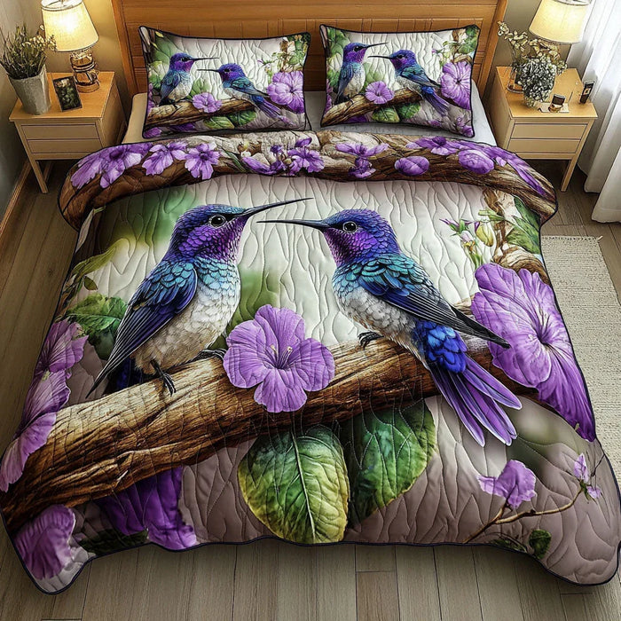 Conjunto de ropa de cama acolchada de 3 piezas — Refugio de Aves