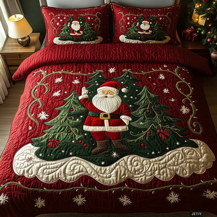 Conjunto de ropa de cama acolchada de 3 piezas — El Mundo de la Oficina de Papá Noel