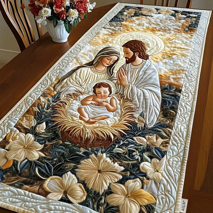 Camino de mesa acolchado — Pesebre Divino