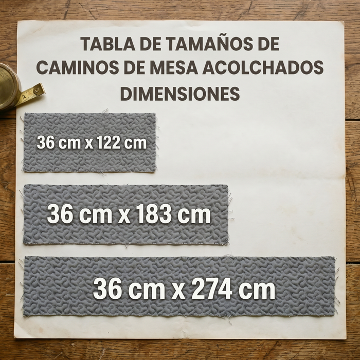 Camino de mesa acolchado — Gracia en Flor