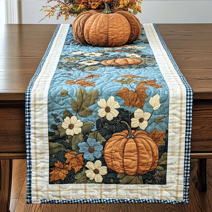 Camino de mesa acolchado — Época de la Especiería de Calabaza