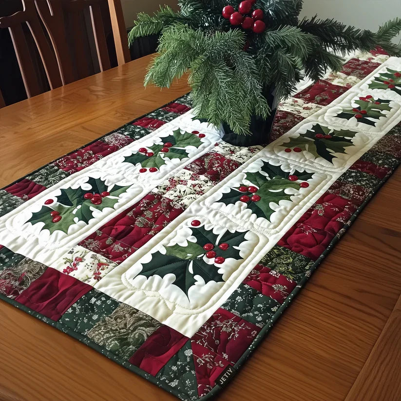 Camino de mesa acolchado — Alegría de Jingle