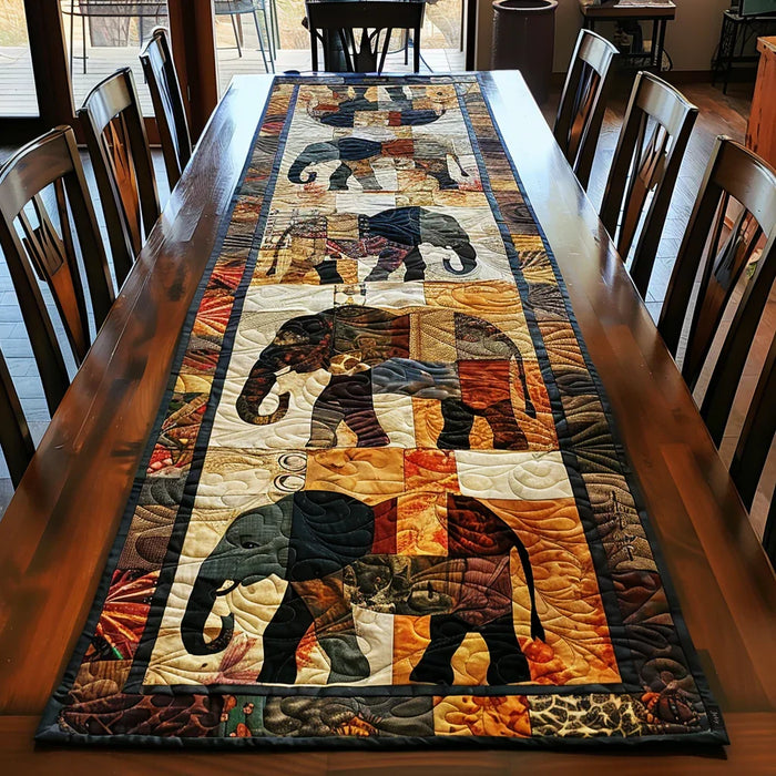 Camino de mesa acolchado — Elefante Real
