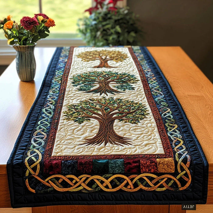 Camino de mesa acolchado — Árbol Celta