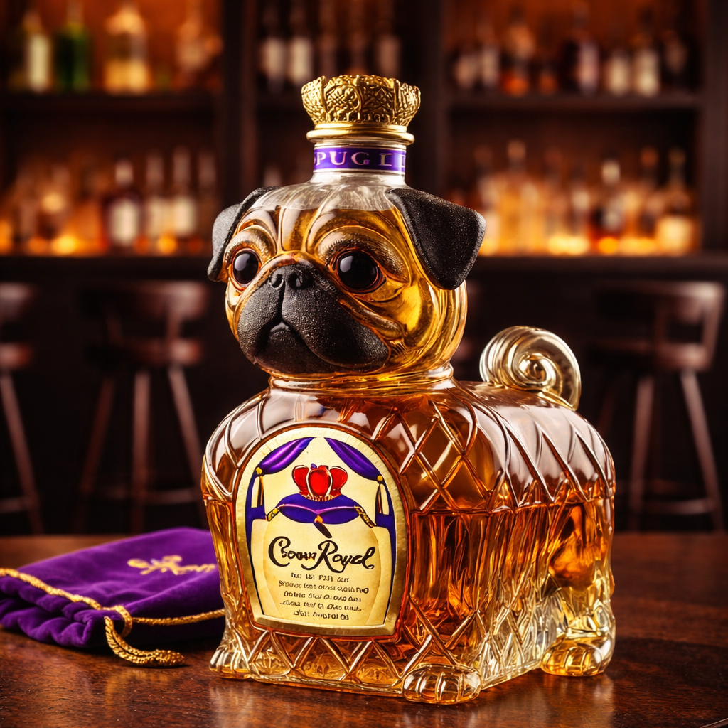 Botella de Whisky — Edición Bulldog Francés