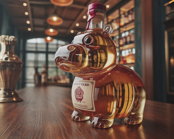Botella de whisky — Edición Hippo