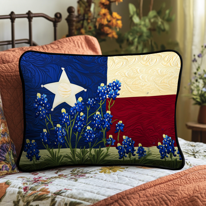 Funda de Almohada Acolchada Texas Pride