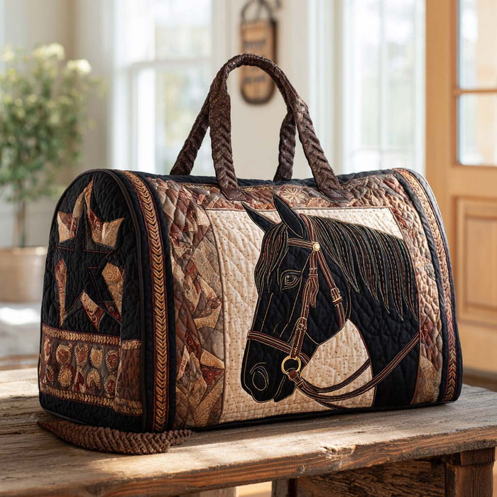 Cartera de Duffle Acolchada Western Star Horse