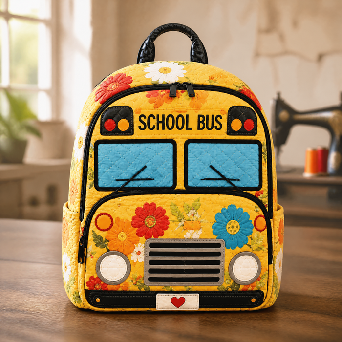 Mochila acolchada — Estampado floral