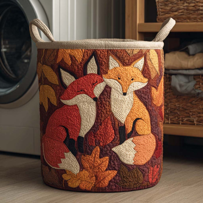 Canasto de ropa acolchado — Brasa de Otoño
