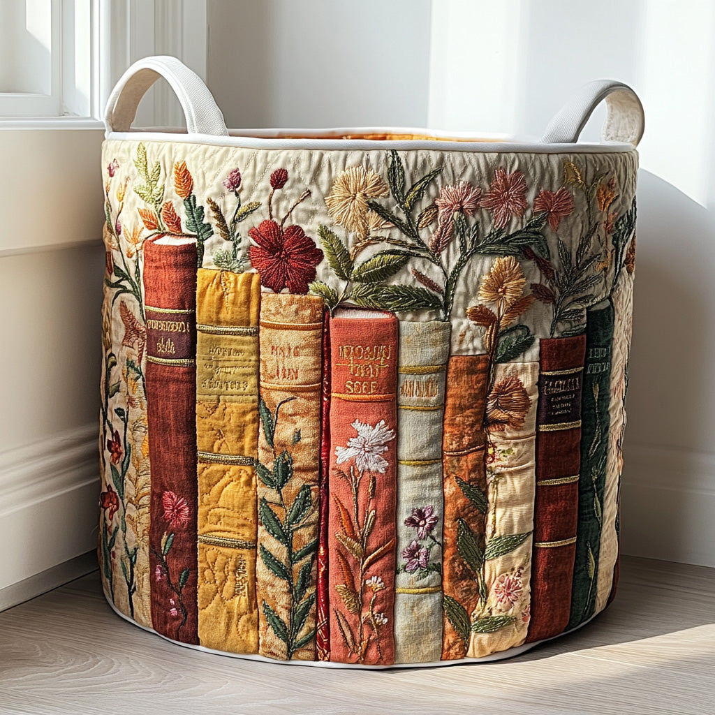 Canasto de ropa acolchado — Jardín de Libros