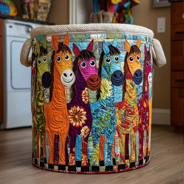 Canasto de ropa acolchado — Rebaño Luminoso