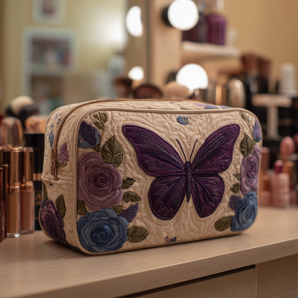 Neceser acolchado — Encanto de Mariposas