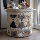 Canasto de ropa acolchado — Schnauzer Animado