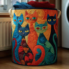 Canasto de ropa acolchado — Gato