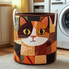 Canasto de ropa acolchado — Gato V