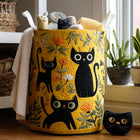 Canasto de ropa acolchado — Gato II